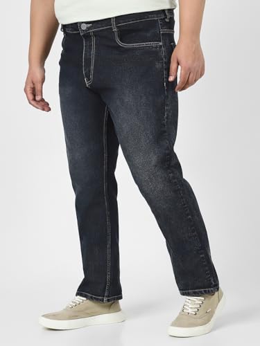 Image of Urbano Plus Men's Straight Fit Mid Rise Jeans