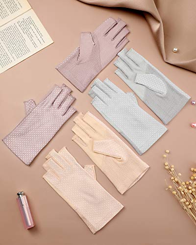 Geyoga GEYOGA-AKKK5567 Sunblock Fingerless Gloves Non-Slip Uv Protection Driving Gloves Summer Outdoor Gloves thumb #3