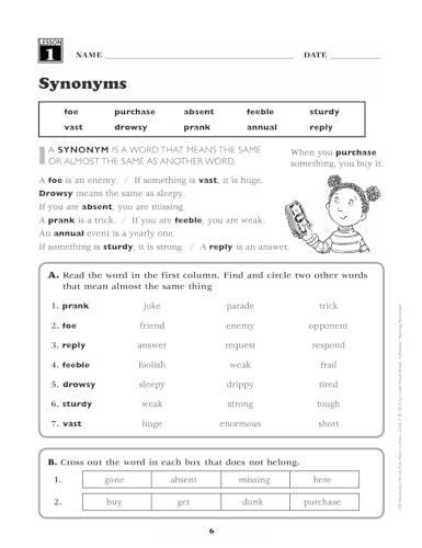 240 Vocabulary Words Kids Need to Know: Grade 3: 24 Ready-to-reproduce Packets That Make Vocabulary Building Fun & Effective (Teaching Resources) - Image 4