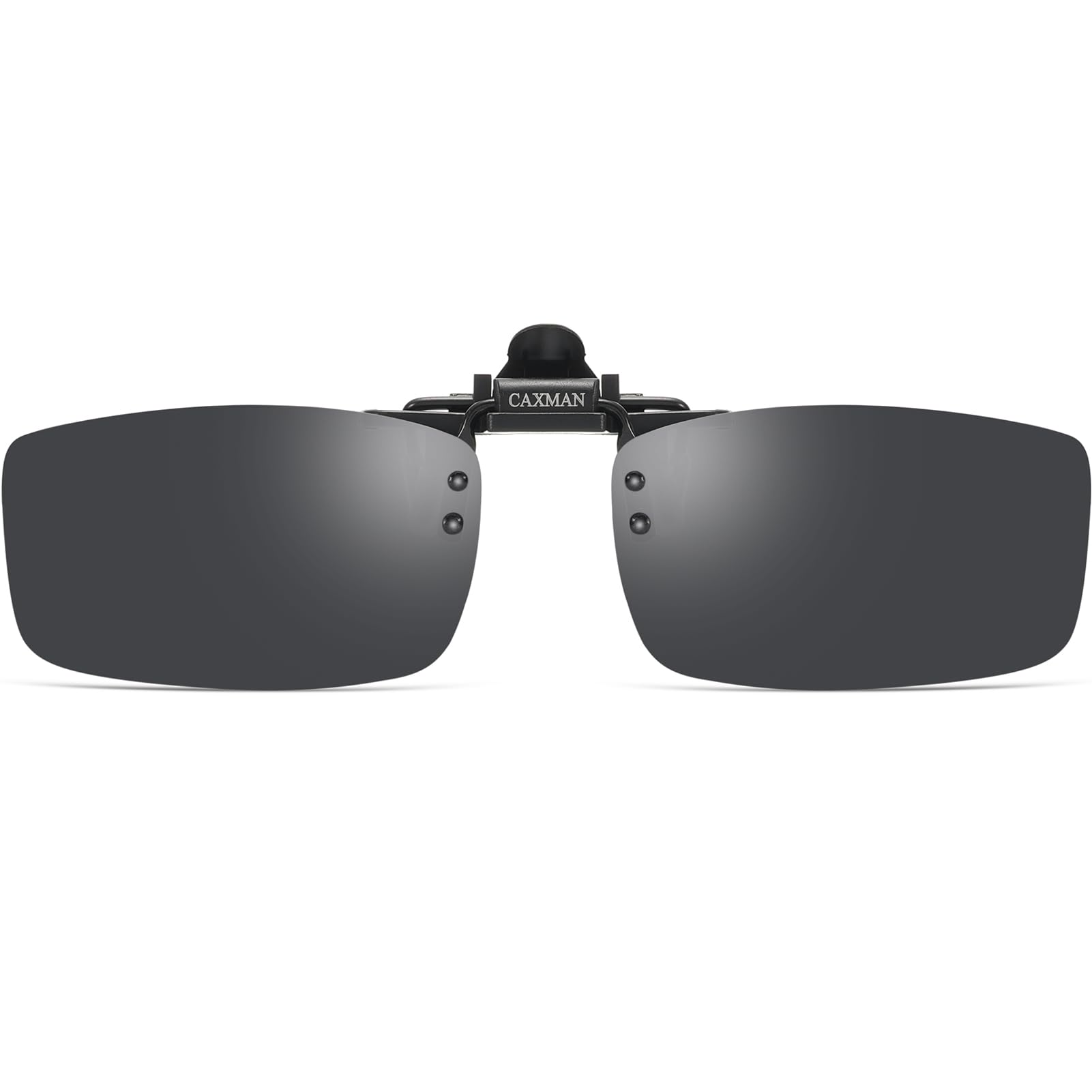 Polarized Clip-on Flip Up Metal Clip Rimless Sunglasses for Prescription Glasses