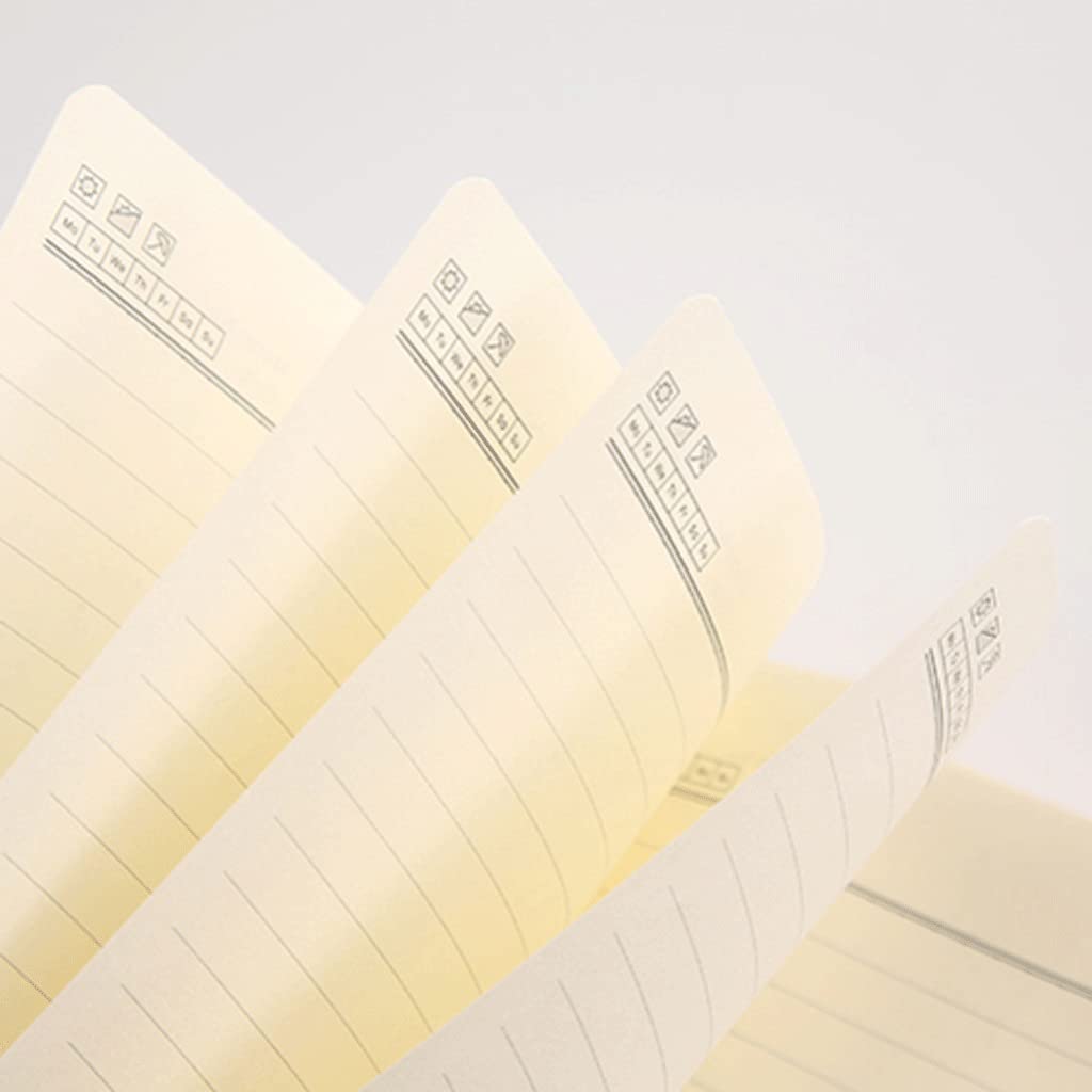 Carnets et journaux Journal, A5 Ligne Horizontale Sangle de Cahier PU Journal de Cuir 100 Feuilles / 200 Pages Cahier pour Bureau, Maison, école, Entreprise étudiant en Commerce (Color : Pink)