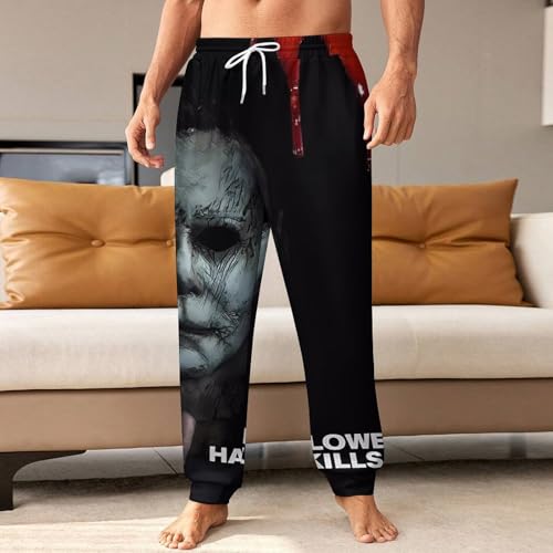 Men's Athletic Pants Halloween Michael Myers Lightweight Lounge Casual Pants for Womens Relaxed Fit Sweatpants2