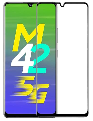 Image of HD Tempered Glass Screen Protector Compatible For Samsung Galaxy M42 5G With Edge To Edge Coverage And Easy Installation Kit