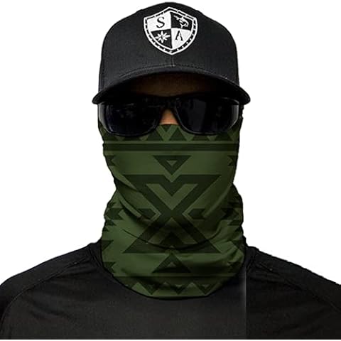 SA Fishing Face Shield Bandana - viele Verschiedene Designs - Multifunktionstuch Schutzmaske Totenkopf Schal Gesichtsmaske Sturmhaube Halstuch Ski Motorrad Cover
