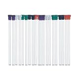 Deschem 20Pcs 5MM-7-50 NMR Tube with Cap 5mm Diameter 177.8mm Length Borosilicate Glass