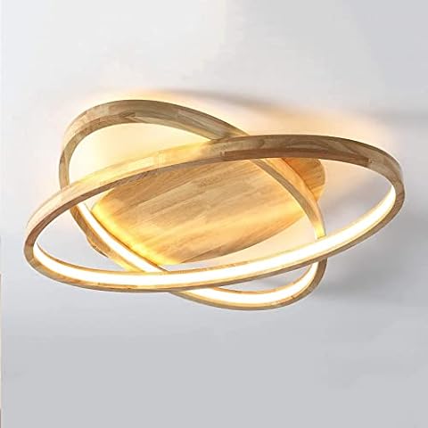 Luz De Techo LED De Madera Regulable Cover