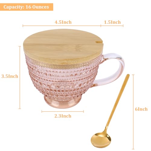 Makersland YMXCM02 Pink Vintage Latte Mugs Set Of 2 thumb #4