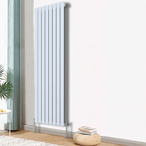 Blümme Vertical Single Flat Panel Designer Radiator Bathroom Heater Central Heating Radiators 1800 x 544mm White