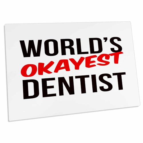 3dRose Worlds Okayest - Desk Pad Place Mats
