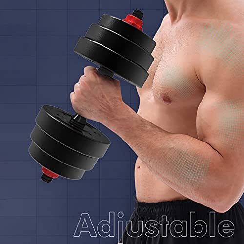 Dumbbell Verstelbare gewichten Dumbbells Barbell Set Training Gewichten Gym apparatuur met Drijfstang voor mannen Dames… - Afbeelding 4