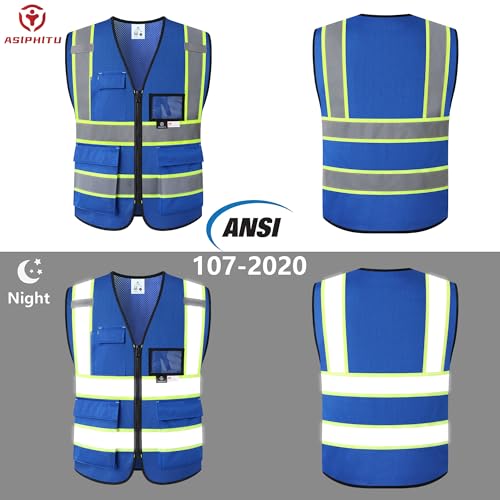 Image of Safety Vest for Men Women Reflective Construction Vest