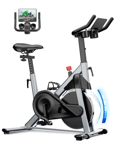 Image of Superun Exercise Bike, Stationary Bikes for Home Gym with 32-Level Magnetic Resistance, 300LBS Capacity Indoor Cycling Bike with Comfortable Seat, LED Display