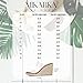 mikarka Slip On Wedge Sandals for Women Open Toe Espadrilles Platform Slides Dressy High Heel Beach Summer Sandal Comfortable Wedges Shoe Mules Clear US Size 8