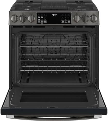 GE 30" Slide-In Front-Control Convection Gas Range - Thumbnail 4
