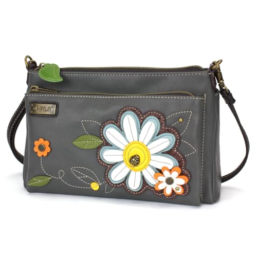 Image of CHALA RFID Protected Vegan Leather Deluxe Crossbody Bag with Adjustable Straps