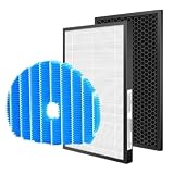 Filtr Hepa H13, Compatible With Sharp, Do FZ-A61HFR HEPA + FZ-A61DFR Carbo Aktywowany + FZ-A61MFR Do Filtra Wymiennego Oczyszczacza Powietrza KC-A60EU-W