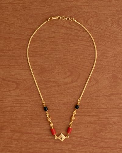Image of Radha's Creations jewellery GSB mangalorean chain for women one gram gold