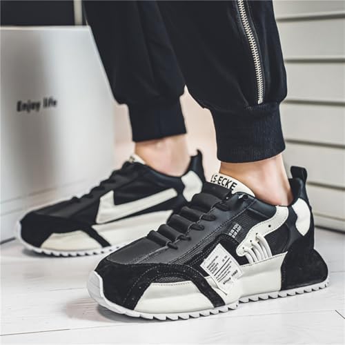 Men's Low - top Lace - up Casual Sneakers: Breathable Mesh, Thick Bottom. Great for Running, Jogging, Camping, All - Season Wear.4