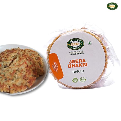 Image of Millet Amma Baked Jeera Bhakhri - 360 Gms | (Pack of 2 - Each 180 Gms) | Ready to Eat | Best Choice for Snack Time, Parties & Events | Healthy Traditional Gujarati Snacks..