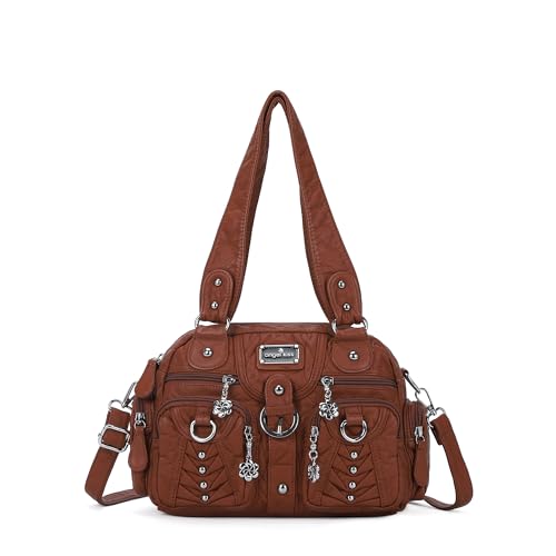Image of Angel Kiss Small Purse Handbag for Women Crossbody and Shoulder Bags Multipocket Soft Hobo Purses