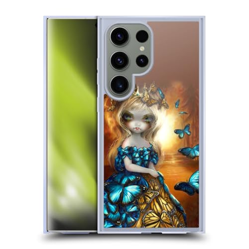 Coque en Gel Samsung Galaxy S24 Ultra 5G Strangeling Reine des Papillons Compatible MagSafe