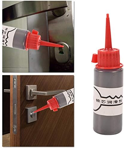 globalqi 60 Ml Powder Graphite Lubricant, Non-Toxic Antifreeze Anti-Corrosion Lubricant Maintaining Graphite Lube for Car Gate Engine Cover Security Door Door Lock First-Rate