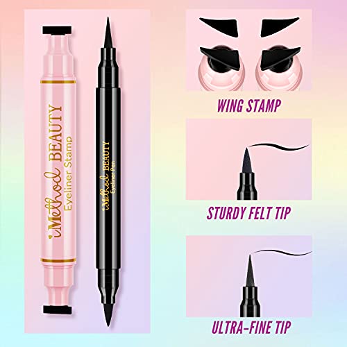 image for Liquid Eyeliner and Eyeliner Stamp - iMethod Waterproof Eye Makeup, Ey