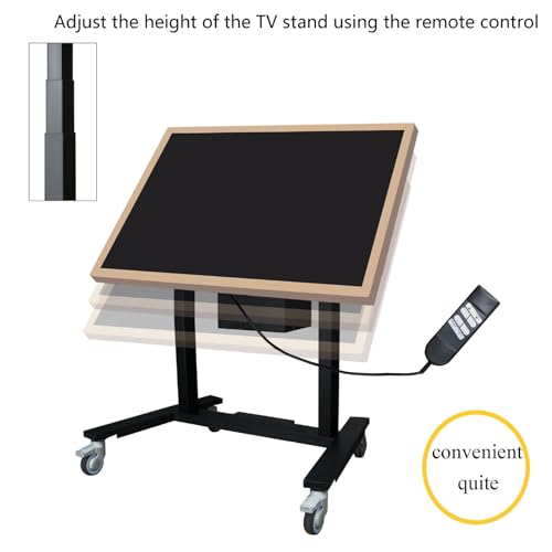 Soporte móvil para TV con ruedas y ajuste de altura miniatura 4