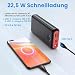 JIGA Power Bank 27000mAh 22,5W Externer Akku PD 20W USB C Powerbank mit Taschenlampe, Tragbares Ladegerät Kompatibel mit iPhone 15 14 13 12 Pro Samsung Huawei iPad