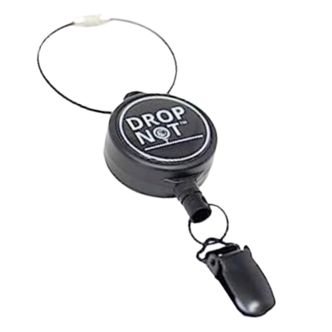 Drop Not | Secures Head Cover to Golf Bag | 37" Retractable Cord | Twist Cable Bag Lock