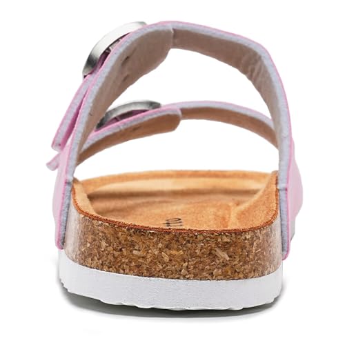 Image of Torotto Kids Sandals Boys Girls Slide Summer Non-slip Cork Glitter Toddler Slippers with Adjustable Straps for Indoor & Outdoor