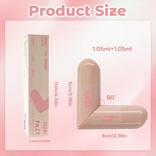 Eyeliner Stamp,Wing Tip Pen,Double Eye Liner Brun Waterproof Liquide Stamp,Séchage Rapide,Longue Tenue,Haute Pigmentation, for Parties, Travel, Weekdays, Weddings(1x2.1ml)