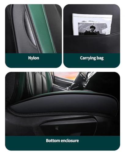 Housse siège voiture universelle cuir PU vert pour redécouvrir le plaisir de conduire - 4