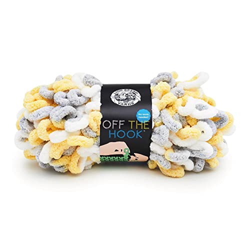 Lion Brand Yarn Off the Hook Yarn, Bulky No-Needle...