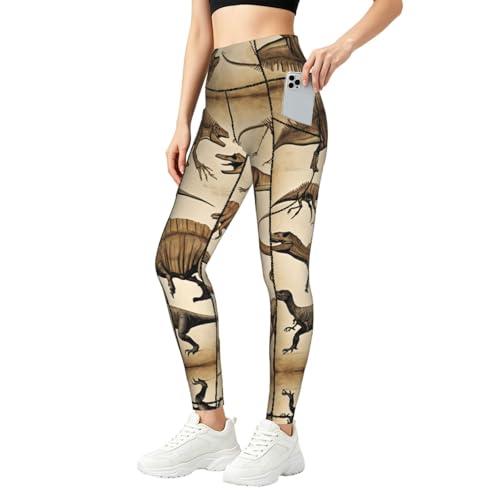Leggings para correr con control de abdomen y bolsillos laterales elásticos