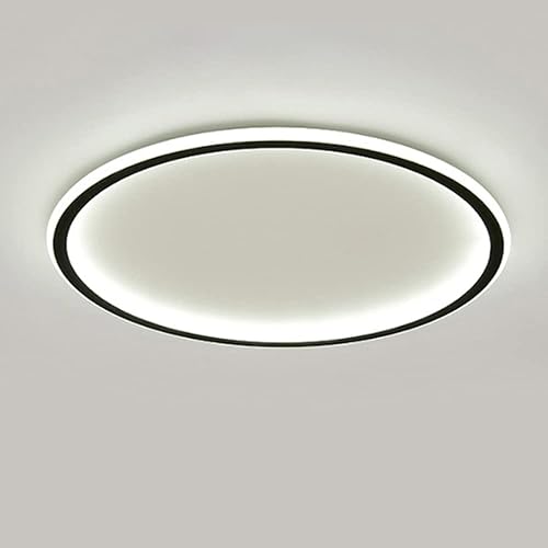 Miniatura 7 de Lámpara de techo LED regulable de montaje empotrado, lámpara de techo empotrada redonda moderna de 20 pulgadas con ajuste de aplicación, color