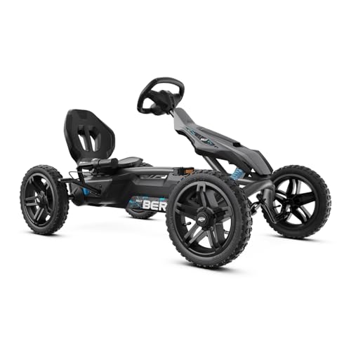 BERG Go Kart Infantil a Pedales Rally DRT Black con 3 Marchas, Soundbox, suspensión Todoterreno y Edad Recomendada Desde 4 años | Diseño Robusto para Aventuras al Aire Libre