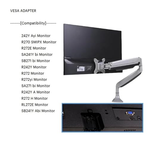 Adaptateur VESA pour support mural écran Acer bureau épuré - 2