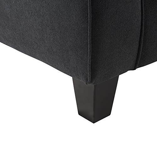 Serta Copenhagen 73" Sofa - Pillowed Back Cushions And Rounded Arms, Durable Modern Upholstered Fabric - Charcoal #TOP6