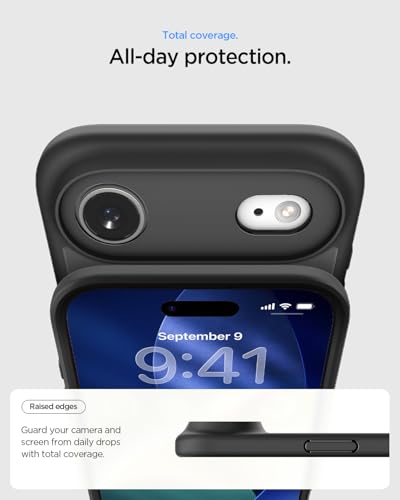 Image of Spigen Ultra Hybrid MagFit Back Cover Case Compatible with iPhone Air (2025), iPhone 17 Air Cover case (TPU + Poly Carbonate | Frost Black)