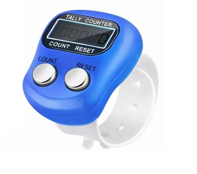 Image of KTRIO Counter for Chanting Mantra | Pack of Manual Hand Finger Tally Counters - Digital Electronic Counting Machine, Naam Jap Counter for Cricket, Sports & More (1 Qty Assorted)