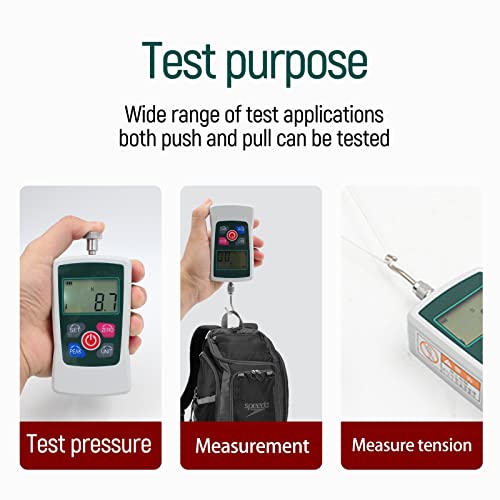100N Digital Force Gauge Push And Pull Tester With 4 Measurement Units N Kg Lb Oz, Accuracy ±1％ #TOP5