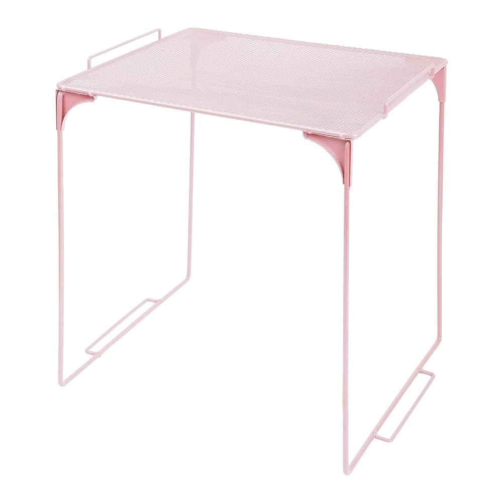 CTRLZS Extra for School Locker Shelf Organizer Stackable Storage Cabinet for Locker Space Management Pink