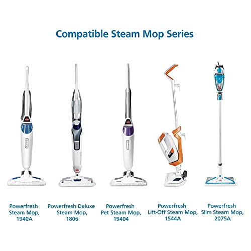 Isingo 1940 Bissell Steam Mop Pads For Bissell Powerfresh Steam Mop 1806 1544 1440 2075A 2685A 1940W,19404 Series, Replacement Part #5938#203-2633, 6 Pack #TOP5