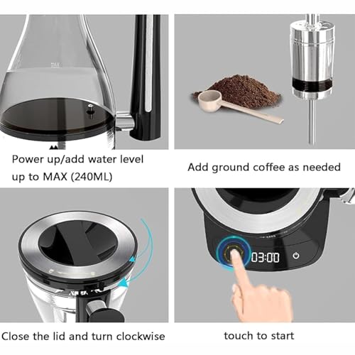 Cafetera Sifón Eléctrica con Control Inteligente 240 mL miniatura 4