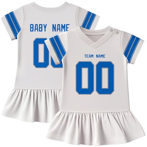 Image of KREDE Baby Clothes Unisex Bodysuit Jersey Style Custom Name Number for Baby Boys