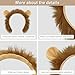Beviliu Lion Ears Headband - High Realistic Lion Costume Headband for Adult Women Men, Animal Ears Hair Band for Halloween, Christmas, Party, Cosplay