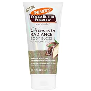Palmer’s Cocoa Butter Formula Shimmer Body Lotion with Vitamin E, 5.25 Fl Oz, Radiance Body Gloss, Help Blur Veins, Cellulite, Marks, 48 Hour Moisture