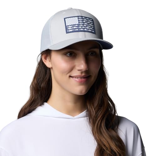 Image of Columbia Unisex Adult PFG Logo Mesh Ball Cap