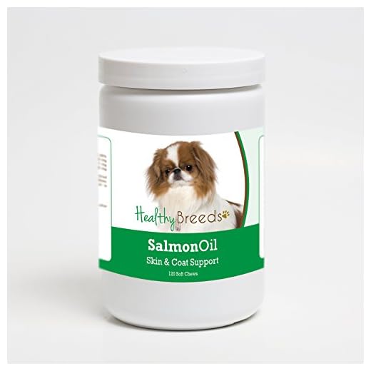 Healthy Breeds Japanese Chin Salmon Oil Soft Chews 120 Count